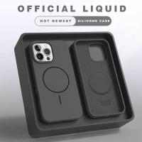 Funda de teléfono magnética para iPhone 15, 14, 16 Plus, 11, 12, 13, 16 Pro, funda de silicona a prueba de golpes, accesorios para teléfono con carga inalámbrica Magsafe - details 9