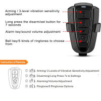 Alarma de luz trasera para bicicleta, lámpara impermeable con carga USB, Control remoto, 110 dB, protección de seguridad - details 10