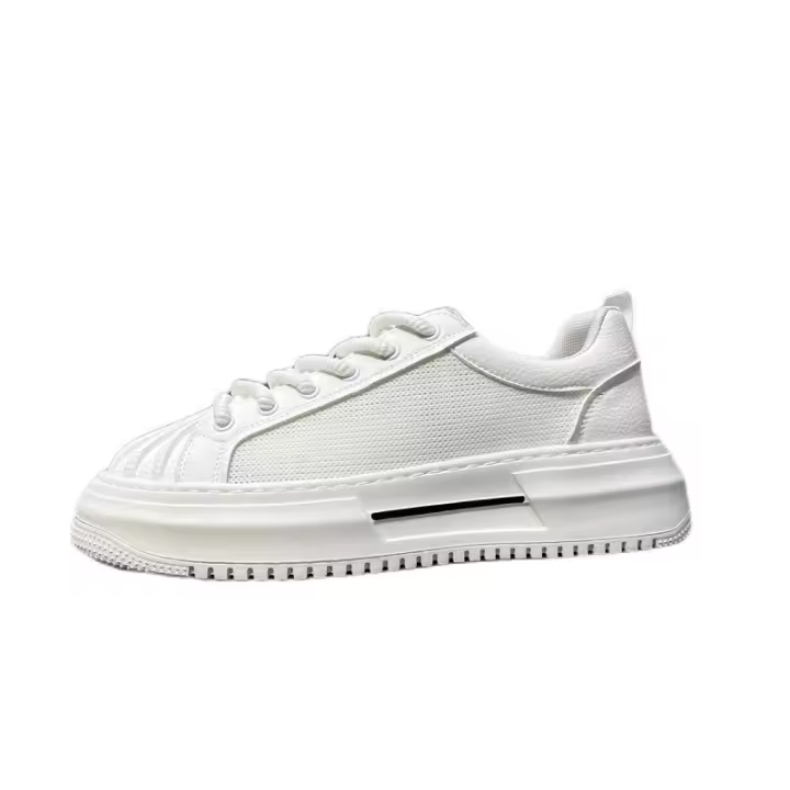 Nueva Malla, Huecos Y Transpirables Pequeños Zapatos Blancos, Versátiles Zapatos Deportivos Y De Ocio Ligeros De Suela Blanda - 1
