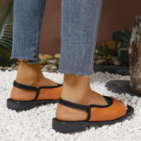 Sandalias planas de talla grande para mujer, nuevo estilo, punta cuadrada, informales, elásticas en la espalda - details 11