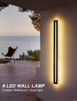 Lámpara LED de pared resistente al agua para exteriores, candelabro moderno de aluminio IP65, para jardín, porche, AC85-265V - details 0