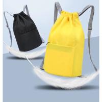 Mochila Impermeable Plegable con Cordón Ligera, Sencilla, Para Exteriores, Camping, Playa, Natación, Bolsas Deportivas Duraderas de Nylon para Yoga - details 1