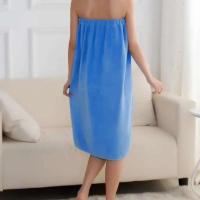 Toallas de baño para mujer, suaves, absorbentes de agua, de secado rápido, elásticas, envueltas, albornoz de medio cuerpo, toalla de playa y ducha, 1 ud. - details 5