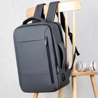 Mochila de gran capacidad para hombre, bolsa para ordenador portátil con carga USB, resistente al agua, para viajes de negocios - details 4