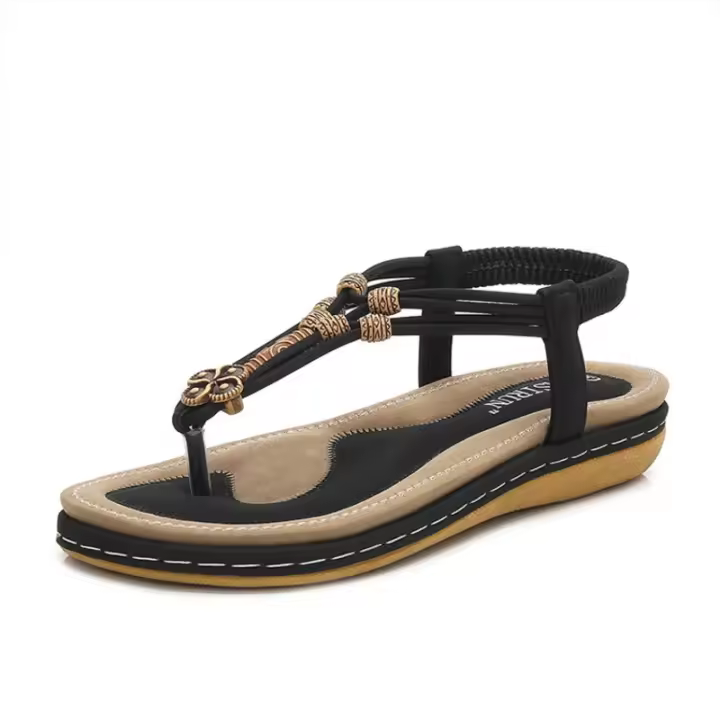 Sandalias Mujer 2025 con Plataforma Gruesa |   Estilo Gladiador Romano de Moda, Diseño Bohemio Elegante para Verano - Zapatos Frescos y Cómodos para Vacaciones y Eventos Casuales - 1