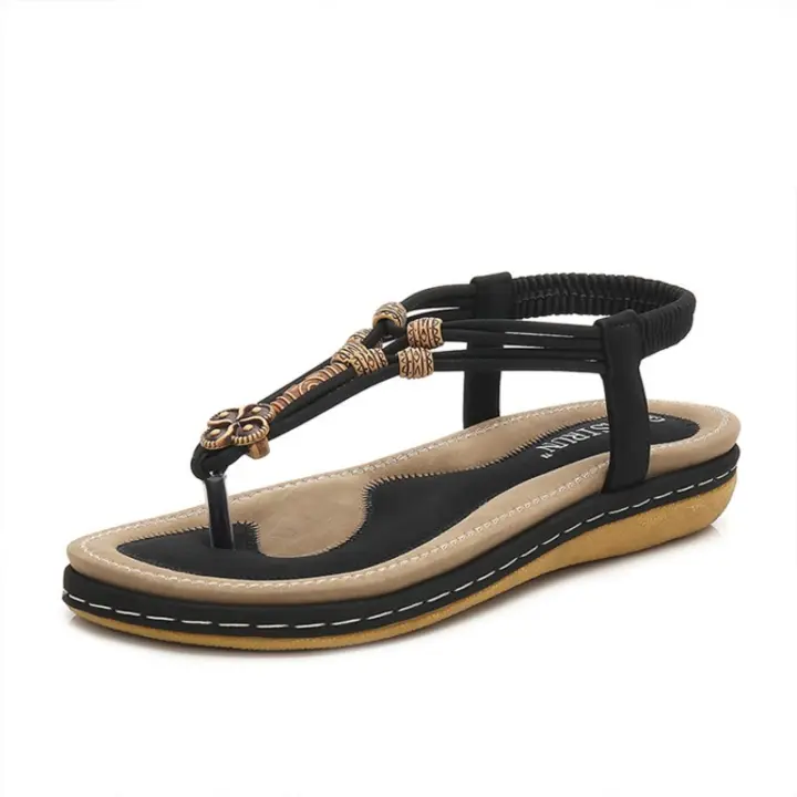 Sandalias Mujer 2025 con Plataforma Gruesa |   Estilo Gladiador Romano de Moda, Diseño Bohemio Elegante para Verano - Zapatos Frescos y Cómodos para Vacaciones y Eventos Casuales - 1