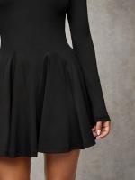 Vestidos de moda y sencillos para mujeres vestidos delgados y delgados - details 5