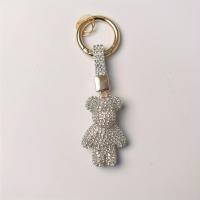 Llavero Creativo De Diamante Puro En Aleación Con Cadena De Garras Llavero Para Bolsa Colgante Sin Marca Origen China - details 2