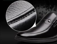 Zapatos Formales de Cuero para Hombres 2025 Mocasines Negros Transpirables sin Cordones - details 4