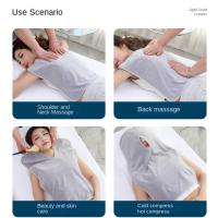 Toalla de algodón con forma de U, turbante, suave, portátil, para el cuidado de la belleza, cómoda, gruesa, para masaje en el pecho, para el hogar - details 10