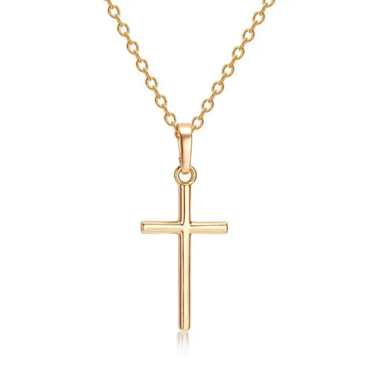 Collares ajustables con impresiones de Diamantes de imitación y de Cruz para Mujer, Color sólido, colgantes de Verano, joyería para Mujer - 1
