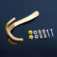 Gancho para bata negro, dorado y plateado, resistente al agua, a prueba de herrumbre, soporte fuerte, perchero para ahorrar espacio, accesorios de baño - details 8