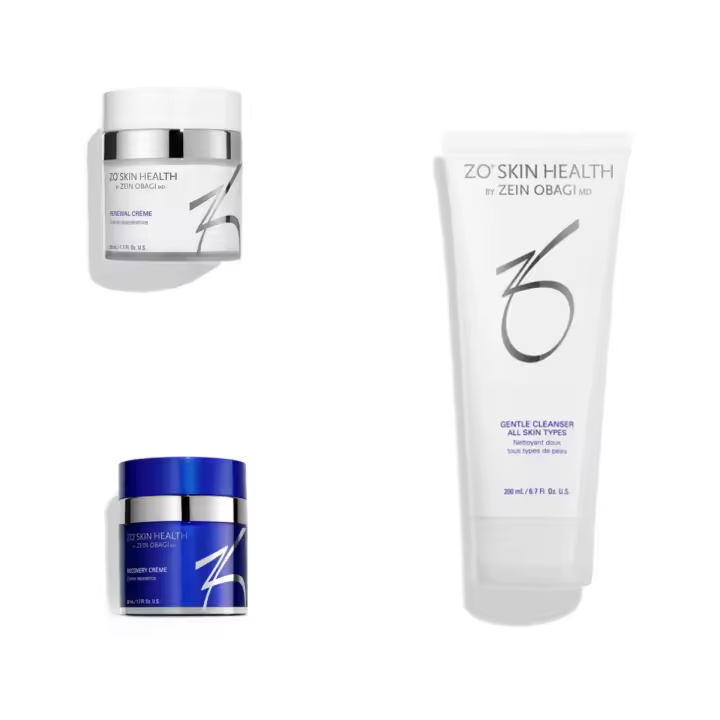 Fashion ZO SKIN Gentle Cleanser 200ml Recuperación + Crema Renovadora 50ml Set de tres piezas - 1