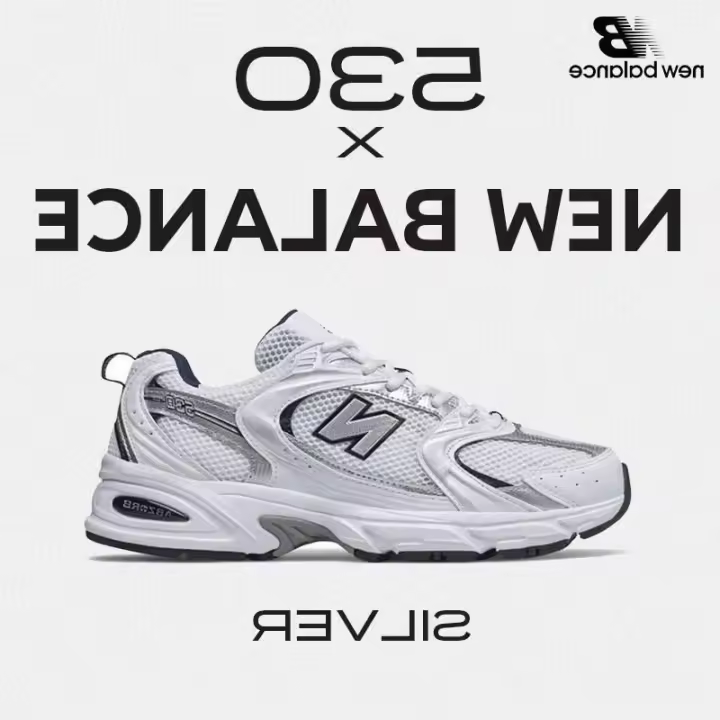 LETEN 100% original 530 zapatillas Sier White MR530SG pegatinas de pared deportivas informales para hombres y mujeres - 1