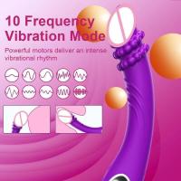 Vibrador de 10 Frecuencias G-spot Dildo Estimulación Intensa para Pasión Interior y Masaje Anal - details 8