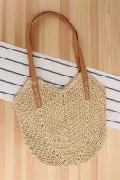 Bolso de hombro de moda para mujer, bolso tejido con cuerda de papel, bolso de playa para vacaciones, mochila de hombro - details 3