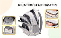Mochila escolar para niñas, adolescentes, impermeable, estuche escolar portátil con caja de lápices, 3 piezas - details 1