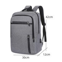 Mochila De Negocios multifuncional para hombre, bolsa impermeable para ordenador portátil, con carga USB, informal, de gran capacidad - details 4