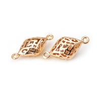 Colgantes de Prismo de Bronce Dorado 18K de Alta Calidad 10PCS Hazlo Tú Sameño Accesorios de Pendientes para Gafas de Sol y Relojes - details 3