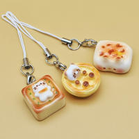 Llaveros de Pan de Gato Estilo Japonés Set de 3 Encanto de Teléfono Kawaii para Bolsos - details 8