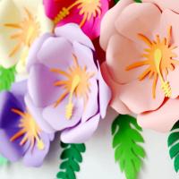 Flores artificiales de papel gigante para decoración del hogar, rosas para boda, fiesta de cumpleaños, telón de fondo, manualidades de papel para guardería - details 3