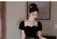 Vestido de Princesa Fugitiva de Estilo Occidental de Alta Gama Elegante Disfraz de Aniversario para Mujeres Moda Femenina - details 16