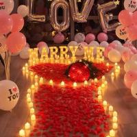 6000/100Pcs Artificial Fake Rose Petals Colorful Red White Gold Roses Petal Flowers for Romantic Wedding Party Favors Decoration - details 5
