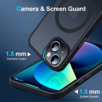 Funda Magnética para iPhone 13,14,15, Compatible con MagSafe, Carcasa Translúcida Mate Trasera Fina Antigolpes - details 4