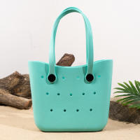 Bolso De Playa Grande Para Verano EVA Inodoro Para Mujer Bolsa De Picnic Con Agujeros Impermeable Bolsa De Hombro Con Manija - details 11