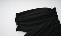 Nuevo vestido irregular retro europeo y americano, vestido con cordón medieval victoriano de manga corta con cuello de una palabra - details 16