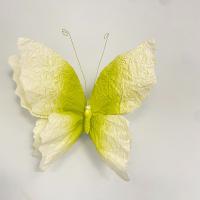 NUEVAS flores artificiales de papel con forma de mariposa, flores artificiales, fondo colorido, mariposa falsa, pared con cabeza de flor de gran escala de 30cm - details 1