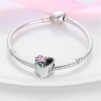 Perla de Cerezo Rosa Mágica en Plata 925 Original para DIY Pulsera de 3mm Joyería de Ladies Regalo de Cumpleaños con Piedra Principal Natural - details 2