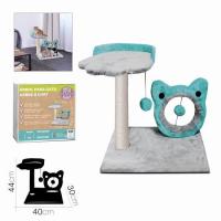 Árbol de Gato Azul COTTECOTA Accesorio Ideal para Mantener Activo a Tu Mascota 40 30 x H 44 cm - details 1