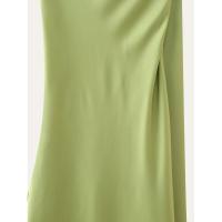BUNO-Vestido de fiesta con cuello Halter y cinta de satén para mujer, vestidos elegantes sin espalda y hombros descubiertos, batas lisas para primavera 2025 - details 25