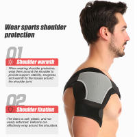 Hombrera deportiva para hombres y mujeres, manguito rotador roto, tendinitis, dislocación, envoltura de manga de compresión de hombro de neopreno - details 8