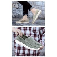 Zapatos De Lona Para Hombre Mocasines Clásicos De Ocio Cómodos Y Transpirables Zapatillas Casuales Para Adultos Con Punta Redonda Suela EVA - details 8