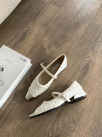 Zapatos de Noche de Estilo de Hadas de Alta Costura Francesa Tacón Grueso, Estampado de Leopardo, Cabezal de Metal, Para Mujeres Individuales - details 3