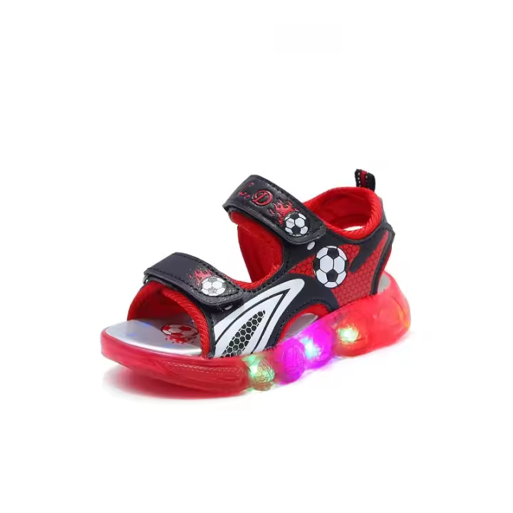 Zapatos de playa con luces para niños, sandalias de suela blanda para niños de 1 a 6 años, novedad de verano 2023 - 1