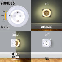 Emotionlite Luz de Noche Enchufe con Sensor Crepuscular Lámpara LED Ajustable de 4 Brillo - details 3