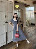 Vestido de Encaje de Alta Gama con Mangas Cortas Estilo Hepburn para Mujeres - details 7