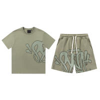 Syna World Drill Summer Tracksuits Conjunto de camiseta y pantalones cortos de hip hop para hombre - details 8