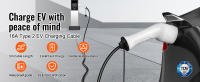 SucceBuy Cable de carga EV tipo 2 a tipo 2 IP66 Cargador de coche para vehículo eléctrico trifásico resistente al agua - details 0
