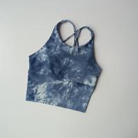 Sujetador deportivo de belleza para mujer, Top transpirable, Tie-Dye, Top corto para gimnasio, Push Up, Top de entrenamiento - details 3