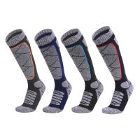 Calcetines gruesos de algodón para hombre y mujer, medias térmicas de alta elasticidad con absorción de humedad, para deportes, Snowboard, ciclismo, esquí y fútbol, novedad - details 1