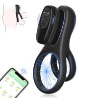 Leten APP Control vibratorio hombres estimulación del clítoris anillo retardante de la eyaculación suministros para adultos juguete sexual para parejas - details 1