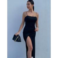 Vestido Largo para Mujer Diseño Básico de Primavera con Cordones Ajuste Midi - details 6