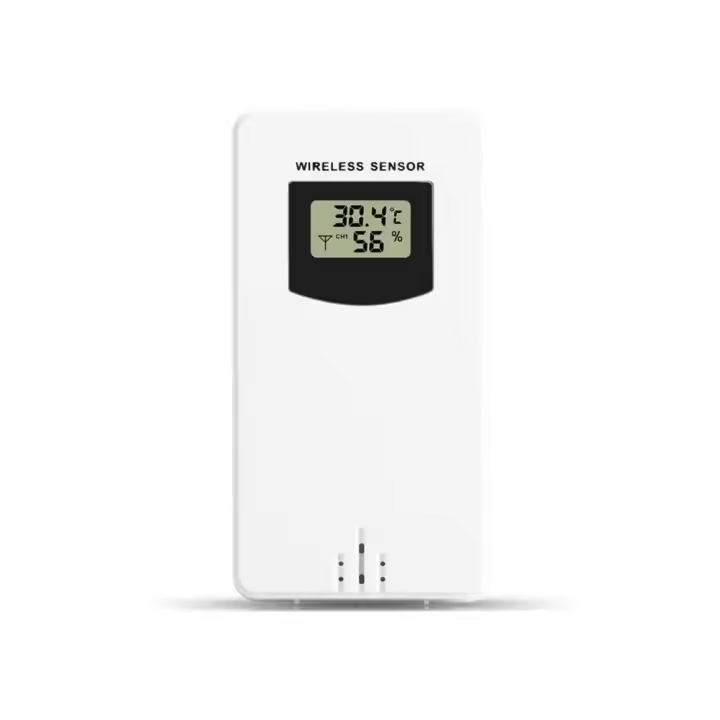 Higrómetro digital con sensor inalámbrico, termómetro electrónico para Estación Meteorológica Fanju, 433,92 MHz - 1