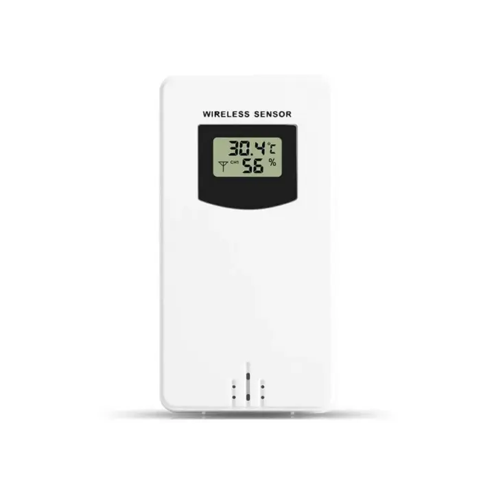 Higrómetro digital con sensor inalámbrico, termómetro electrónico para Estación Meteorológica Fanju, 433,92 MHz - 1