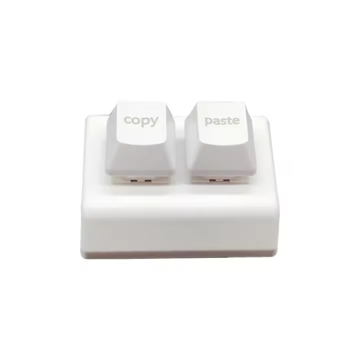 Teclado de programación Macro RGB teclado personalizado de 2 teclas Mini copiar y pegar teclado OSU teclado Hotswap para juegos blanco - 1