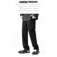 Pantalones vaqueros elásticos negros de marca de moda para hombre, pantalones largos rectos a juego - details 1